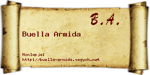 Buella Armida névjegykártya